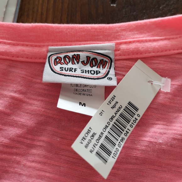 ⭐️5/$20 NWT Ron Jon Surf Shop Orlando Souvenir tee Florida tshirt neon summer - Picture 4 of 4